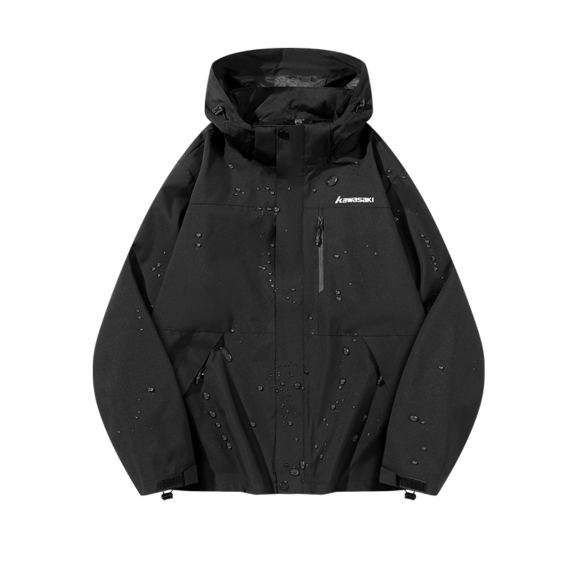 Куртка Kawasaki три в одном (унисекс, черная)