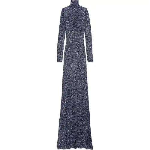 Balenciaga Sequin Knit Maxi Dress