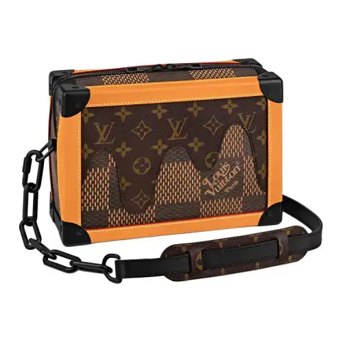 LOUIS VUITTON X Nigo Soft Trunk Damier Ebene Giant Brown