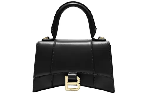 Balenciaga Hourglass Top Handle Xs Black