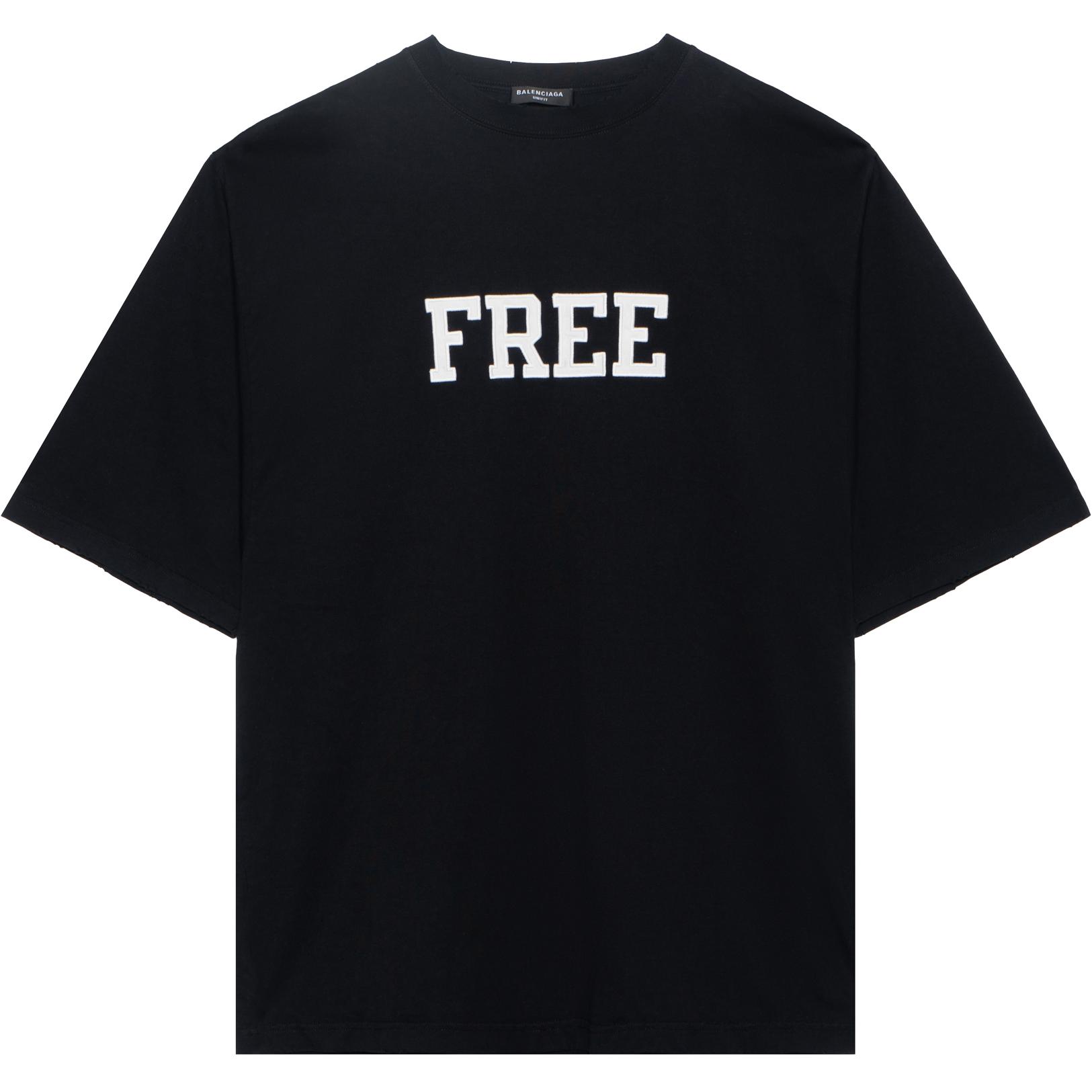 Футболка Balenciaga FW21 Free (черная)