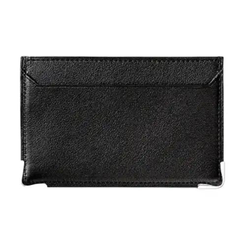 CARTIER Must De Cartier Calfskin Card Holder Women's Black