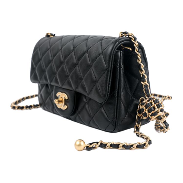 Женская сумка Chanel Classic Flap CF 22S mini (черный) — фото 2