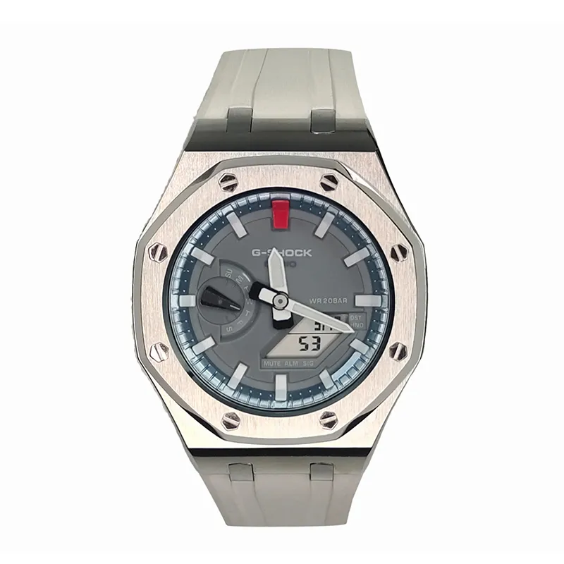 CASIO Unisex Liquid Crystal/Analog Dual Display Series 44mm Gray Watch