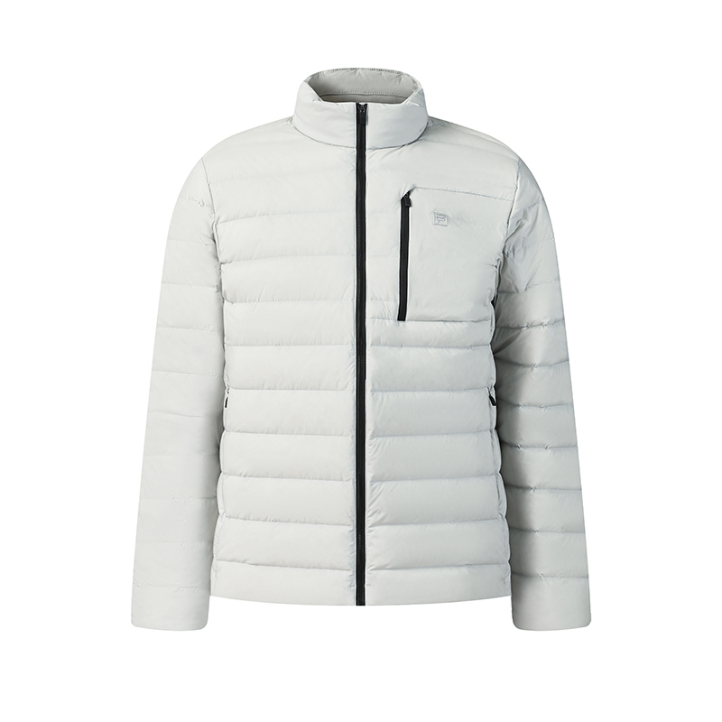 Мужской пуховик Fila WHITE (серый)