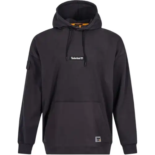 Timberland Sweatshirts Men's Obsidian Color Hooded Moderate Regular
