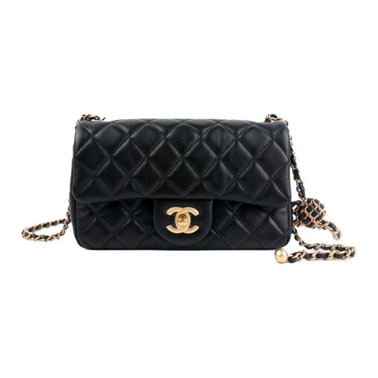 Женская сумка Chanel CHANEL Classic Flap CF 22S mini (черный)