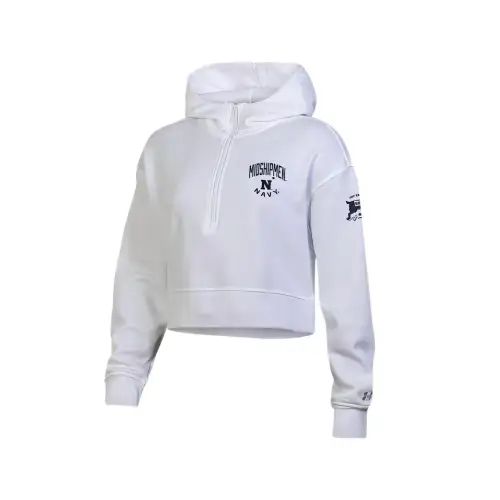 Under Armour Rival FleeceCollegiate Crop Top Women's White
