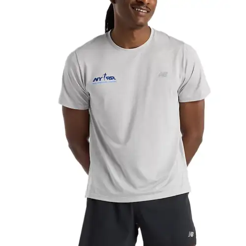 New Balance Nyrr Run For Life T Shirt Men's Gray