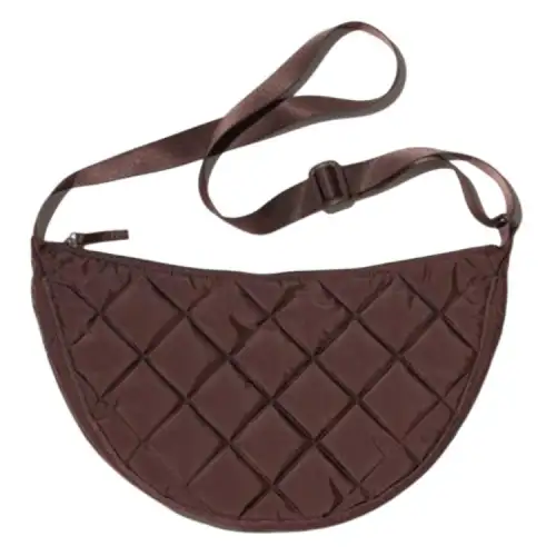 UNIQLO Polyester Shoulder Bag, Crossbody Bag Women's Dark Umber