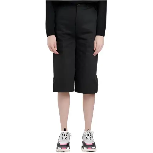 Balenciaga Casual Shorts Loose Fit Women's Black