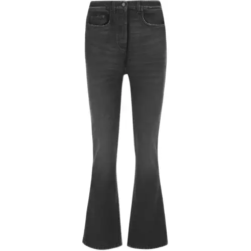 PRADA Jeans Women's Black Moderate Flared Pants