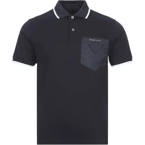 PRADA Polo Shirt Men's Marine Blue