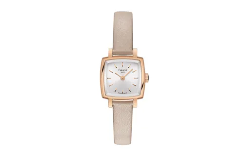 TISSOT Le Ai Collection Quartz Movement Women's Watch 20mm White Dial Stainless Steel Case Leather Strap