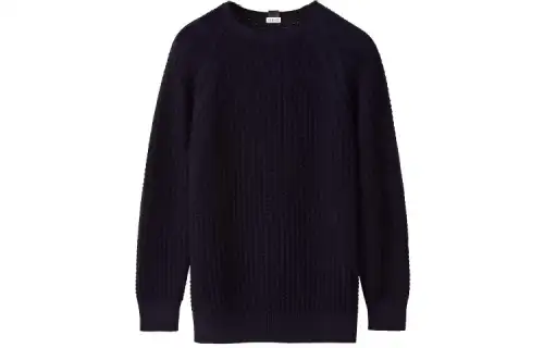 LOEWE Sweaters Men's Black Crew Neck Moderate Other