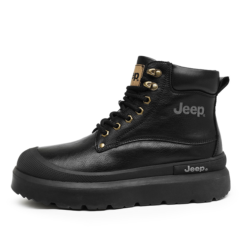 Мужские ботинки Jeep Высокие мартинсы (черные)