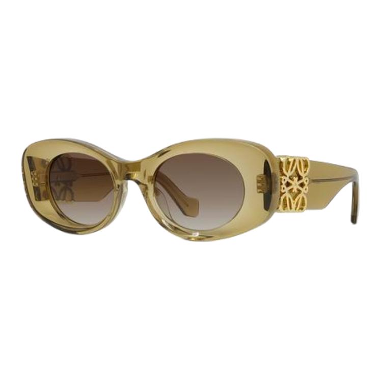 Женские очки LOEWE Oval Sunglasses (зеленые)