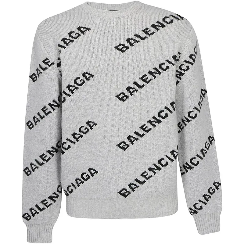 Balenciaga FW23 Sweater Regular Fit Men's Gray