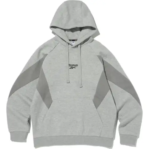 Reebok Sweatshirts Men's Gray Hooded Moderate