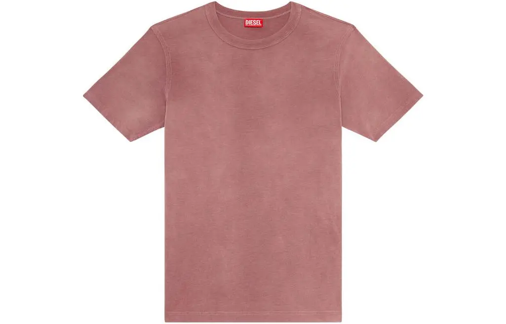DIESEL T-Shirts Men's Purple Crew Neck Moderate Straight Fit