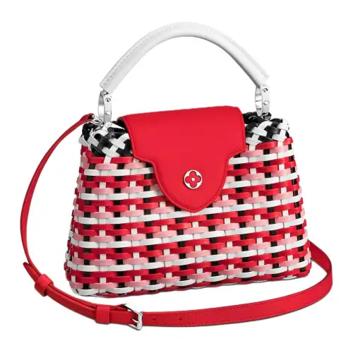 LOUIS VUITTON Taurillon Cow Leather Shoulder Bag, Crossbody Bag, Handbag Regular Women's Red
