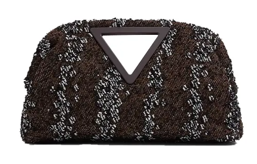 Bottega Veneta Polyamide Clutch Women's Black