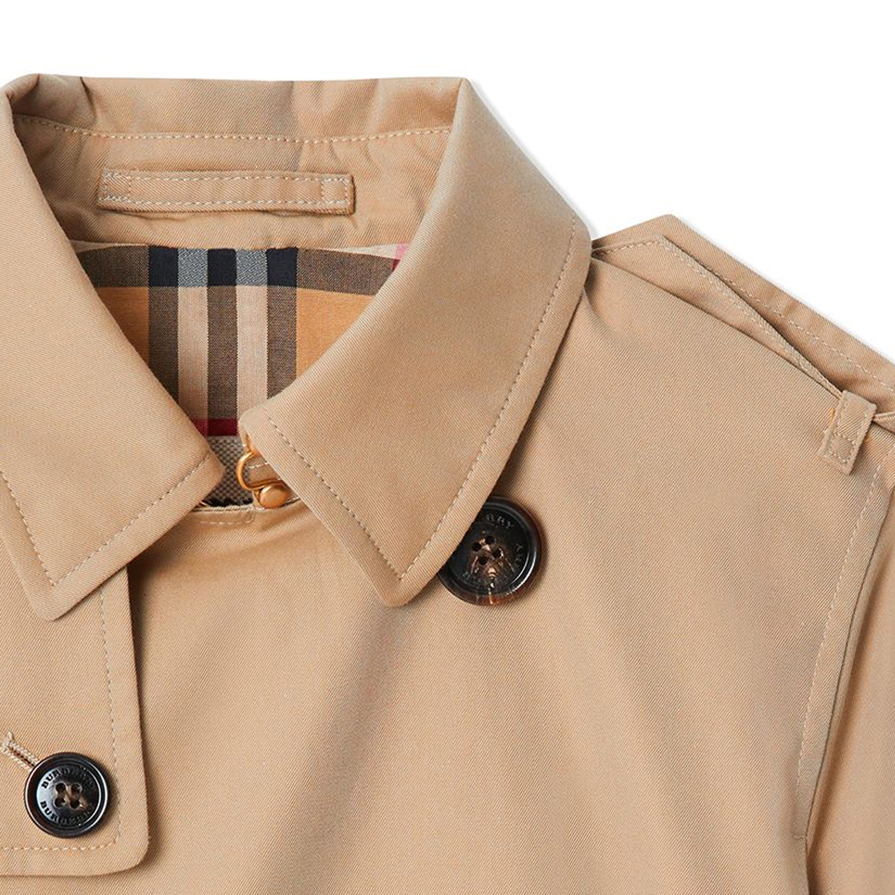 Пальто Burberry (бежевое) — фото 3
