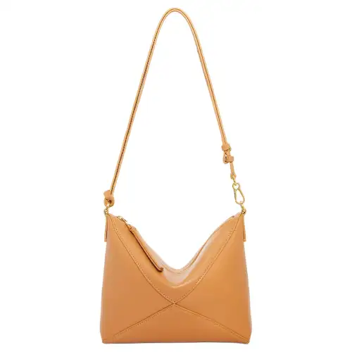 LOEWE Cow Leather Crossbody Handheld Shoulder Bag Women's Brown