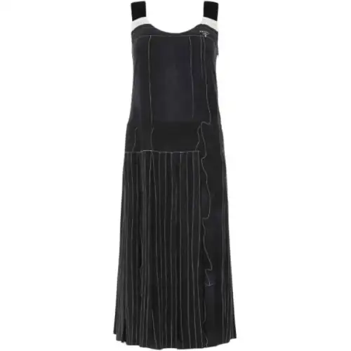 Prada sleeveless silk midi dress