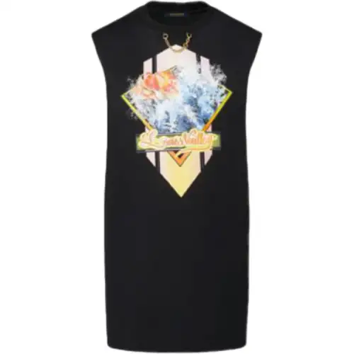 LOUIS VUITTON Sleeveless Dress Women's Black