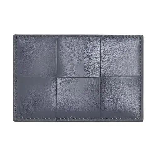 Bottega Veneta Sheepskin Card Holder Women's Lightning Gray