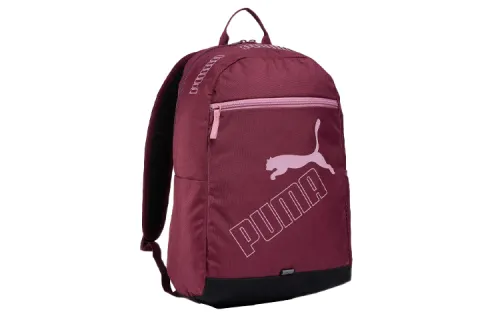 PUMA Polyester Backpack Regular Unisex Burgundy Red