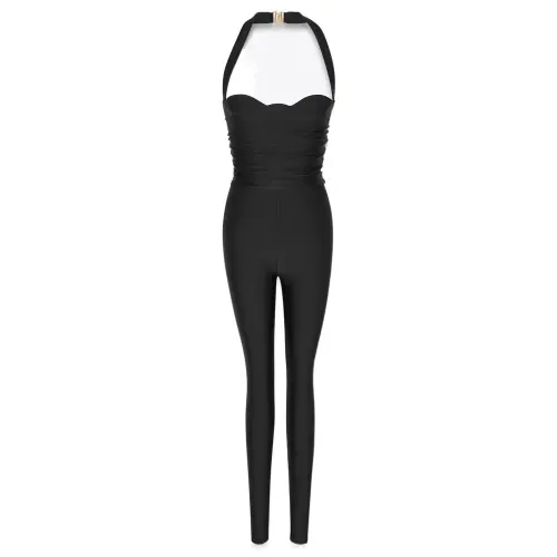 SAINT LAURENT SS22 Jumpsuit Women's Black