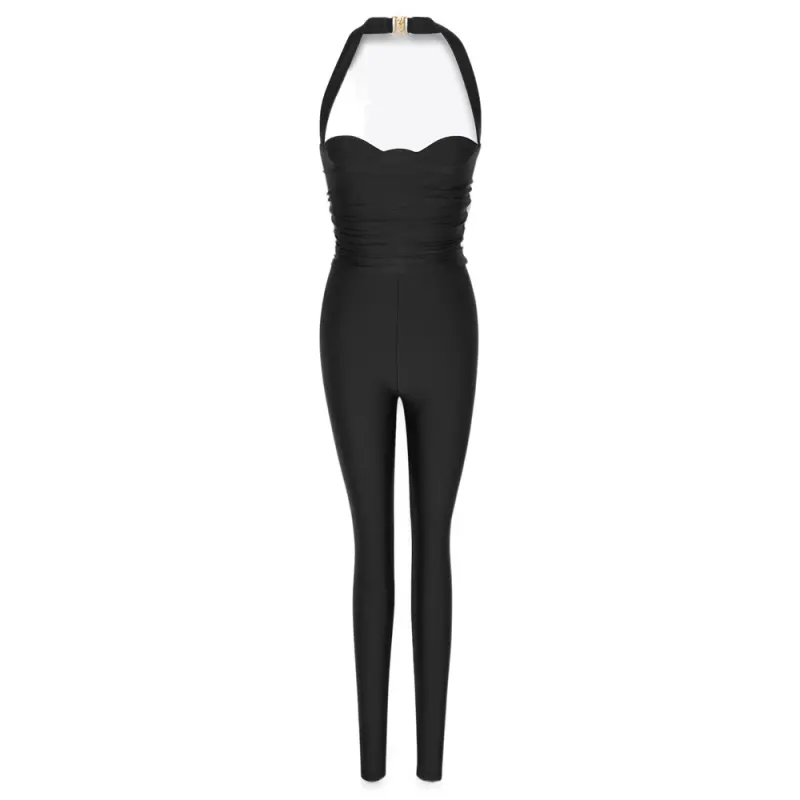 SAINT LAURENT SS22 Jumpsuit Women's Black