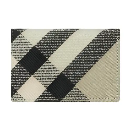 Burberry Polyester With Cotton Quality Card Holder Women's Moss Green