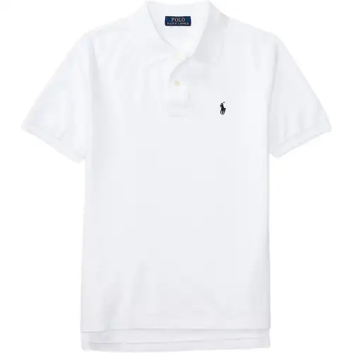Polo Ralph Lauren White children's polo, with your logo imprint, with embroidery, with short sleeve