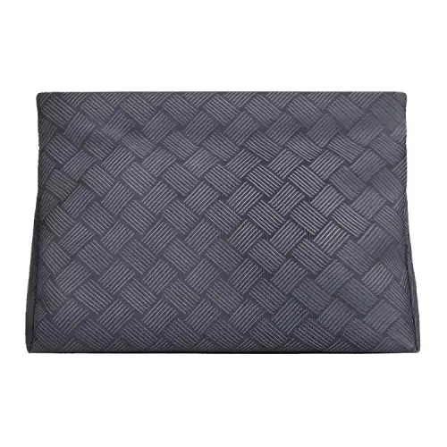 Bottega Veneta Fabric With Cow Leather Toiletry Bag Medium Women's Gray