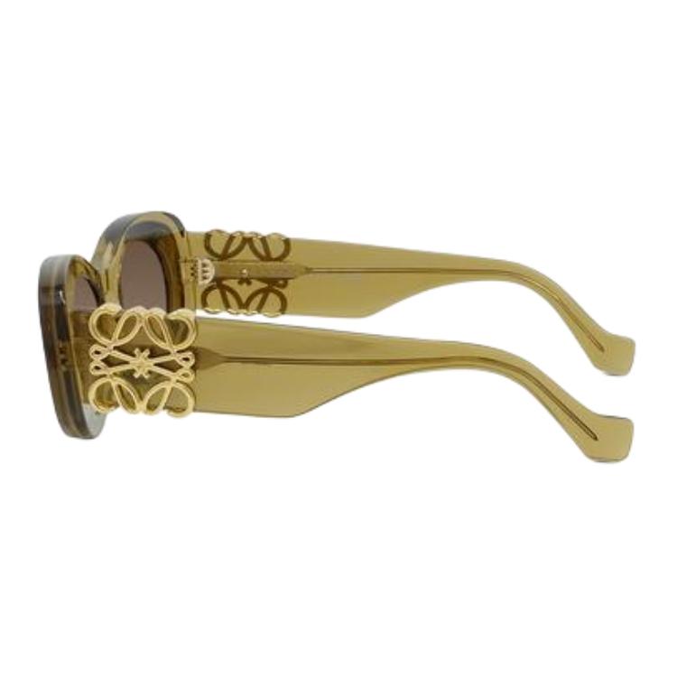 Женские очки LOEWE Oval Sunglasses (зеленые) — фото 3