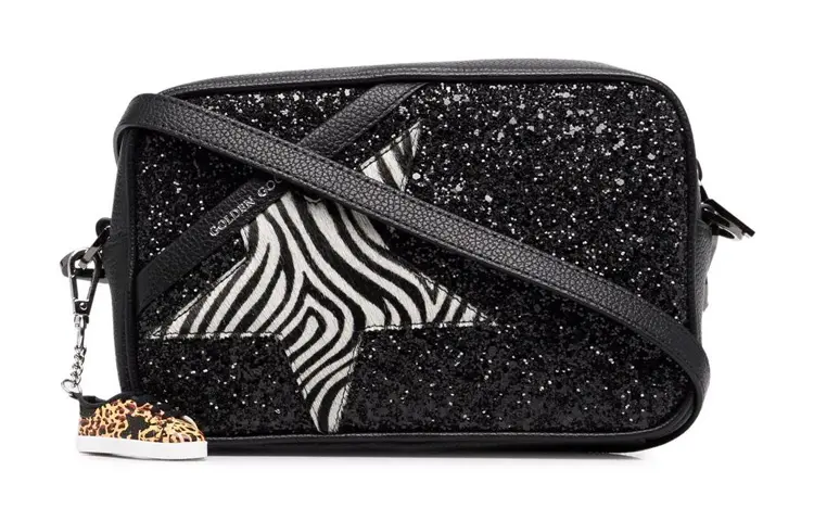 Golden Goose Leather Shoulder Bag Women's Black