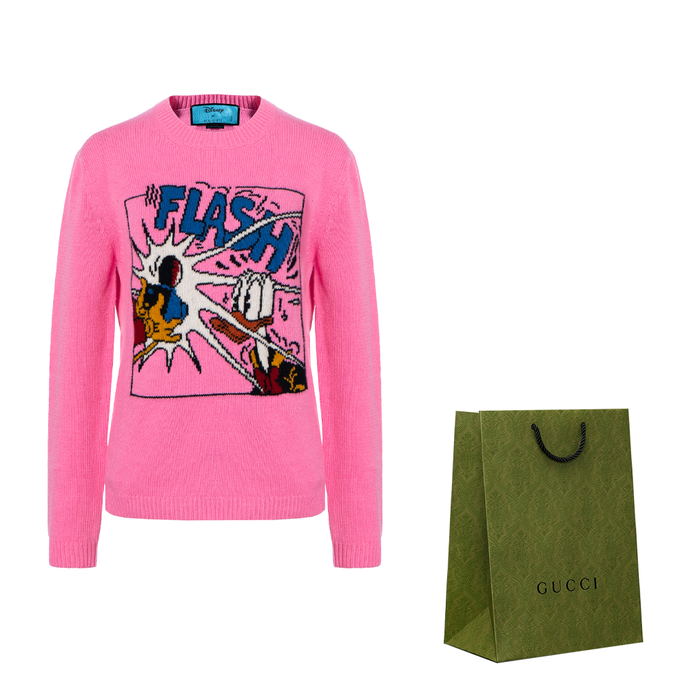 Женский свитер Gucci x Disney (розовый) — фото 5