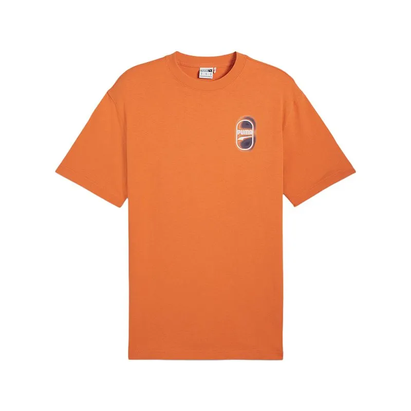 PUMA T Shirt Unisex Maple Syrup Red