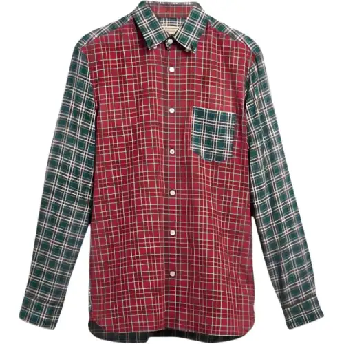 Burberry Shirt Men's Pink Green