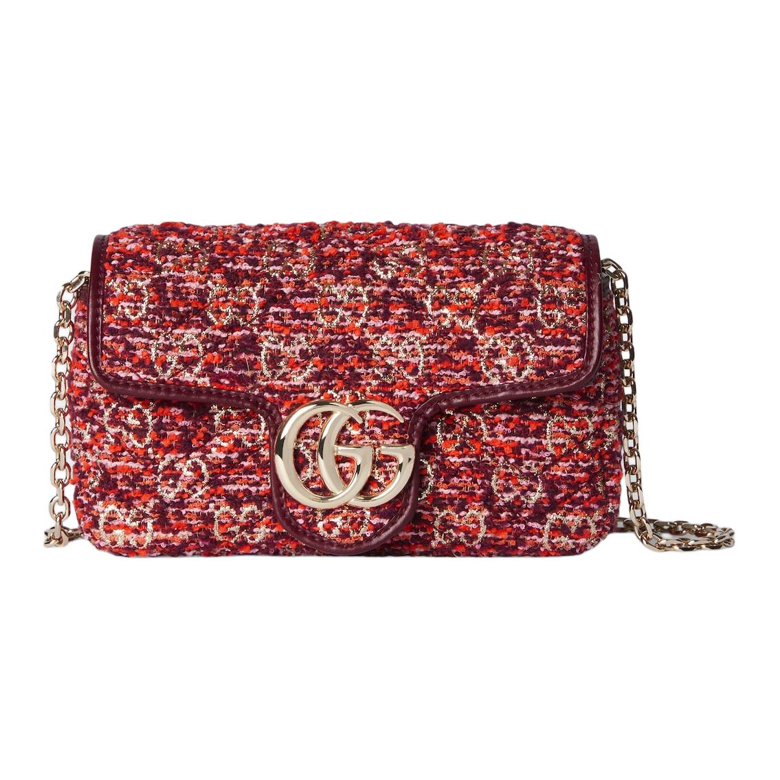 Женская сумка Gucci GG Marmont (красная)