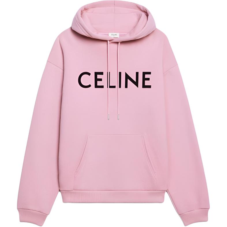 Женское худи CELINE Logo (розовое)
