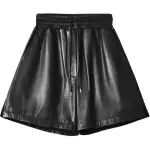 【Previous Season】Anagram-debossed leather shorts