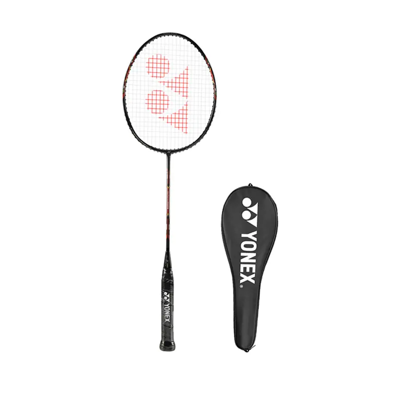 YONEX Legend CAB 8000N Full Carbon Badminton Rackets Strung Entry level Single Racket Black Red