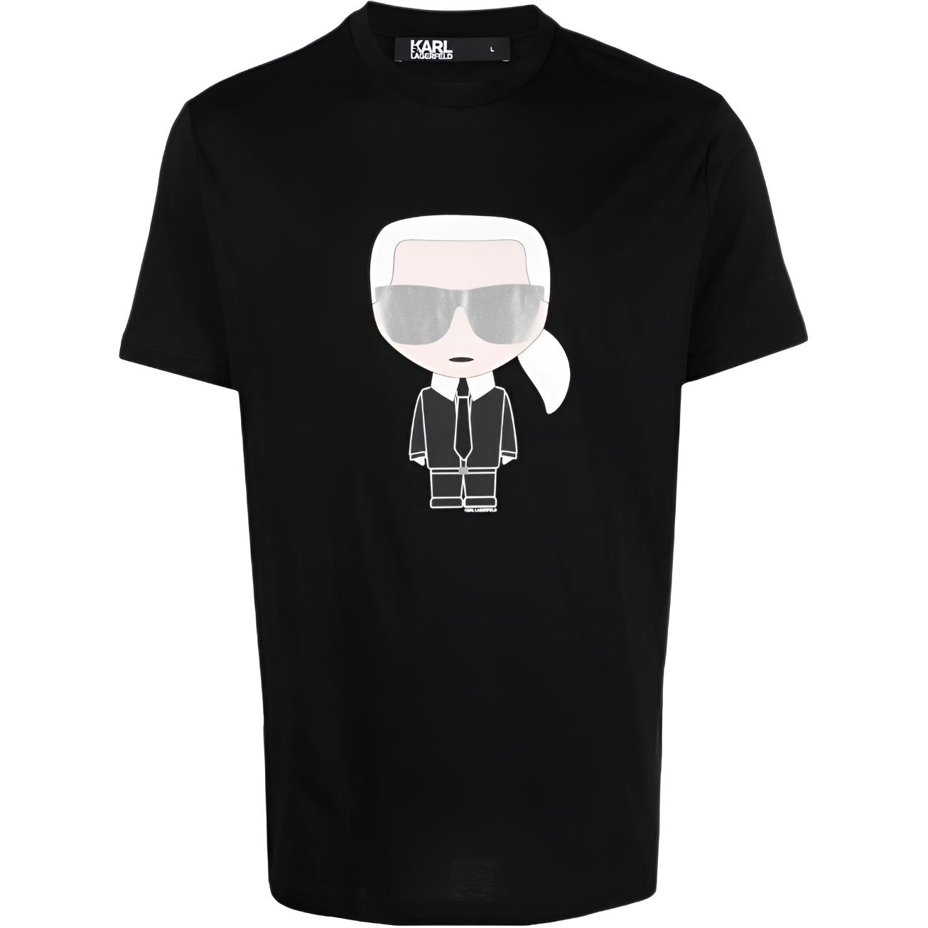 Karl Lagerfeld Karl Printed Crewneck T Shirt