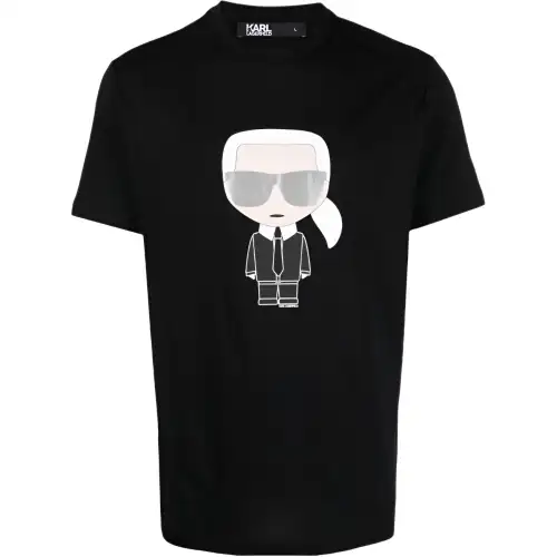 Karl Lagerfeld Karl Printed Crewneck T Shirt