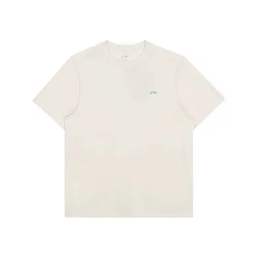 ASICS T Shirts Unisex White Crew Neck Moderate