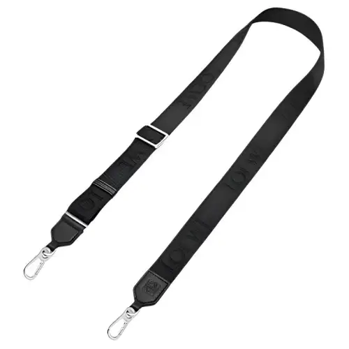 LOEWE Cotton With Cow Leather Bag Straps Women's Black